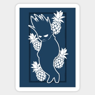 Tom white pineapples Sticker